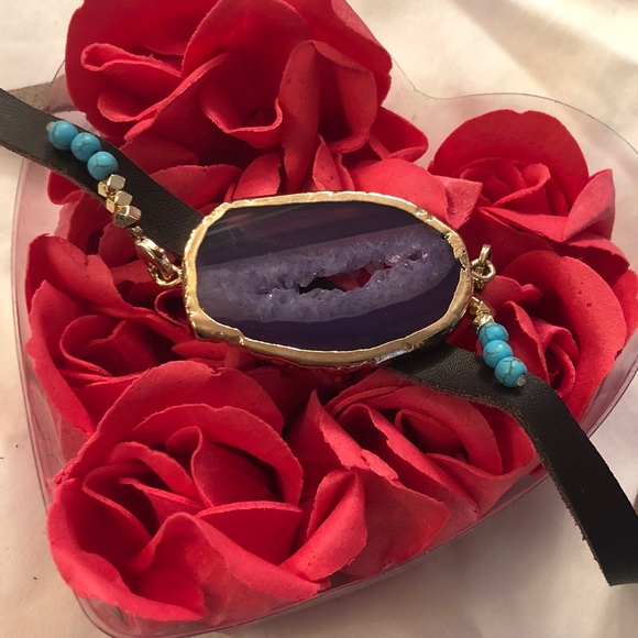 LAST ONE!!!! [Precioso] Agate Bracelet/Choker - Picture 2 of 8